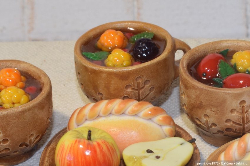 Ягодный чай — Кукольная миниатюра своими руками: еда (фото 8)