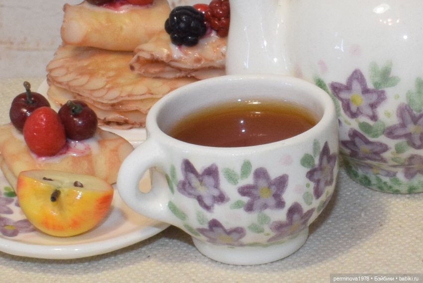 Чайный сервиз "Цветочная полянка" 1 к 4 (фото 9)