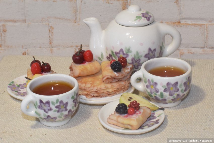 Чайный сервиз "Цветочная полянка" 1 к 4 (фото 10)