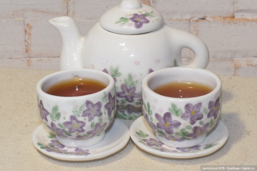 Чайный сервиз "Цветочная полянка" 1 к 4 (фото 5)