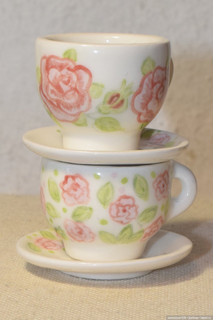 Чайные пары 1 к 4 — Кукольная миниатюра своими руками: еда (фото 4)