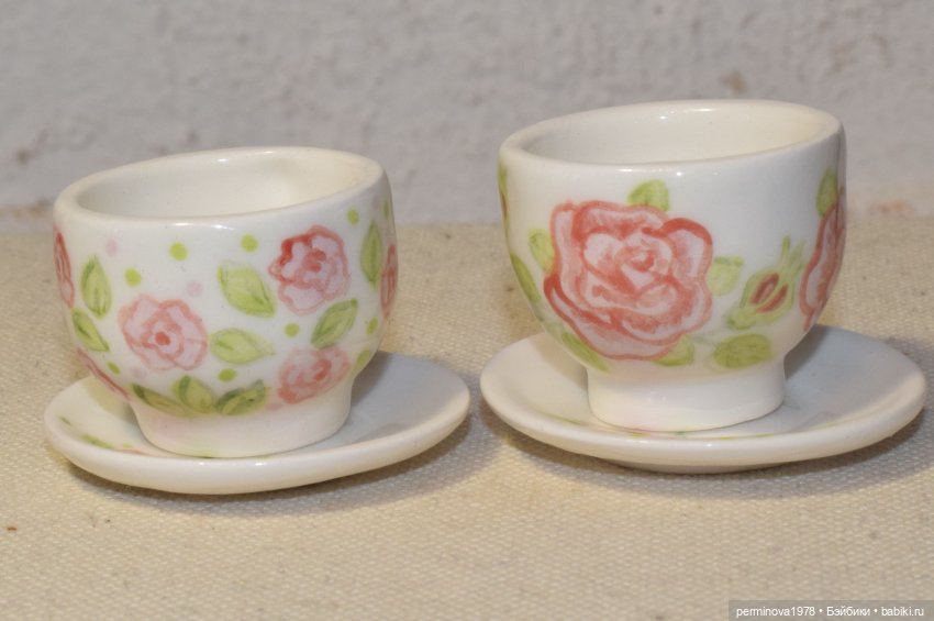 Чайные пары 1 к 4 — Кукольная миниатюра своими руками: еда (фото 2)