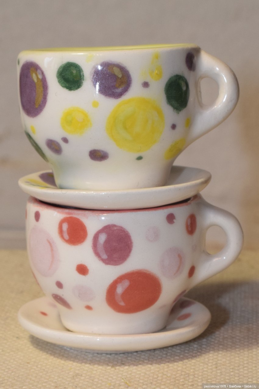 Чайные пары 1 к 4 — Кукольная миниатюра своими руками: еда