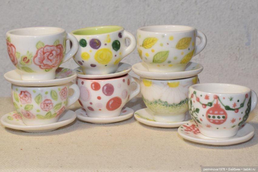 Чайные пары 1 к 4 — Кукольная миниатюра своими руками: еда