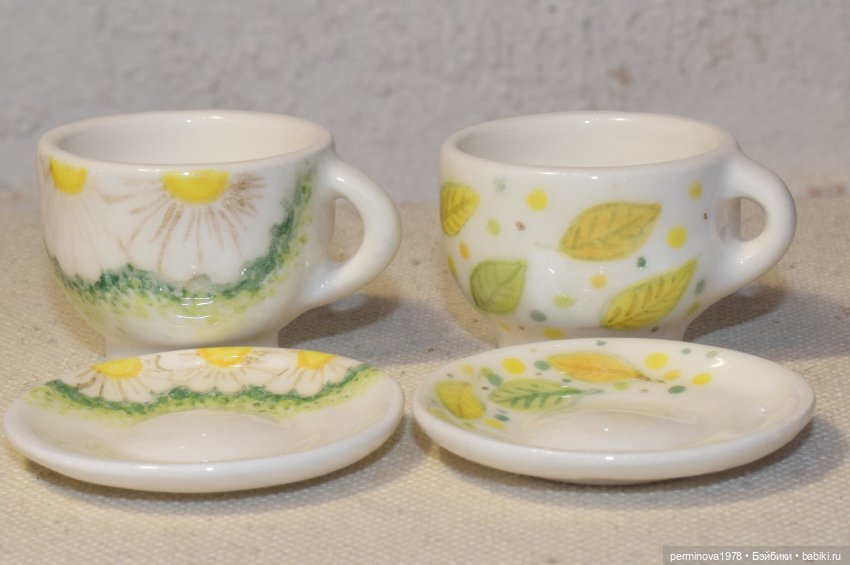 Чайные пары 1 к 4 — Кукольная миниатюра своими руками: еда (фото 6)