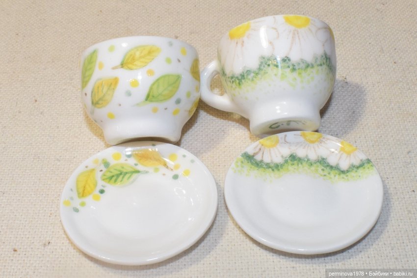 Чайные пары 1 к 4 — Кукольная миниатюра своими руками: еда (фото 10)