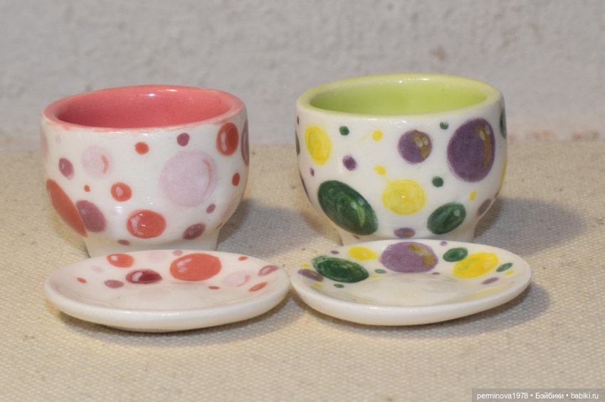 Чайные пары 1 к 4 — Кукольная миниатюра своими руками: еда