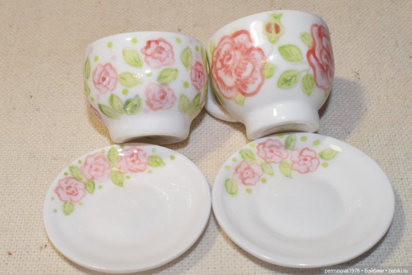 Чайные пары 1 к 4 — Кукольная миниатюра своими руками: еда (фото 5)