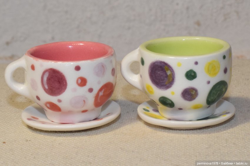 Чайные пары 1 к 4 — Кукольная миниатюра своими руками: еда