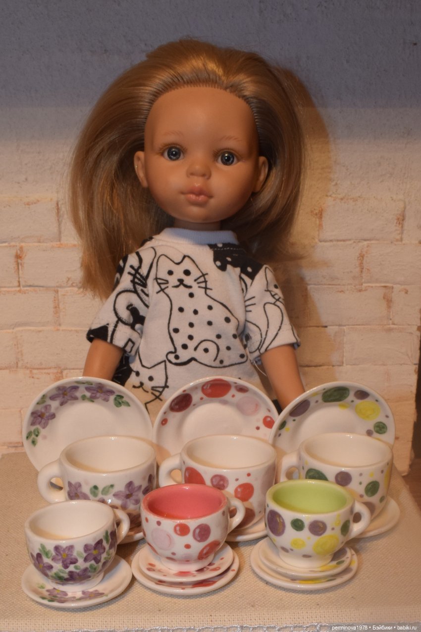 Посуда для больших кукол 1 к 3