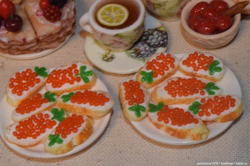 Новогоднее меню — Кукольная миниатюра своими руками: еда (фото 8)