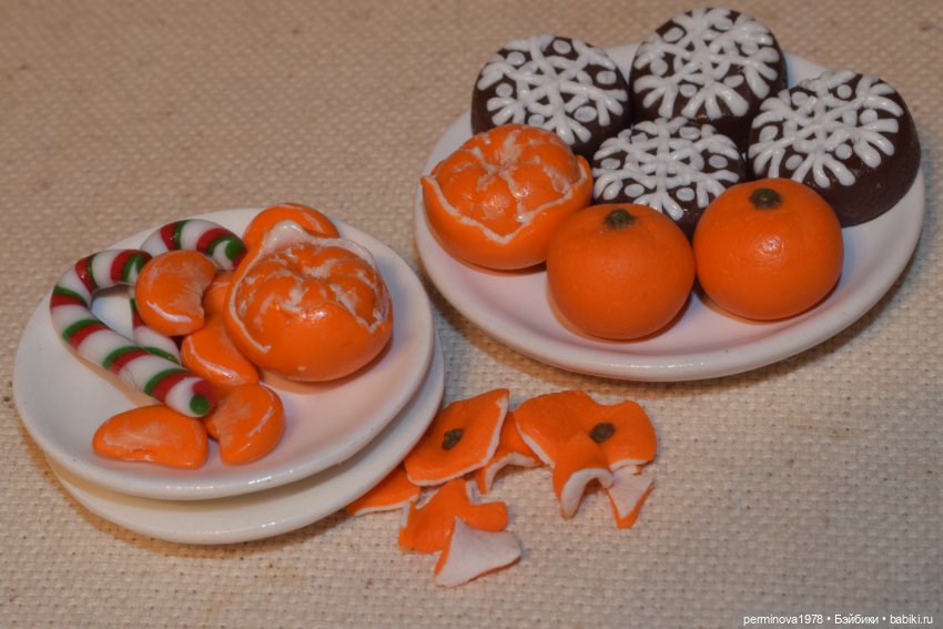 Новогоднее меню — Кукольная миниатюра своими руками: еда (фото 6)