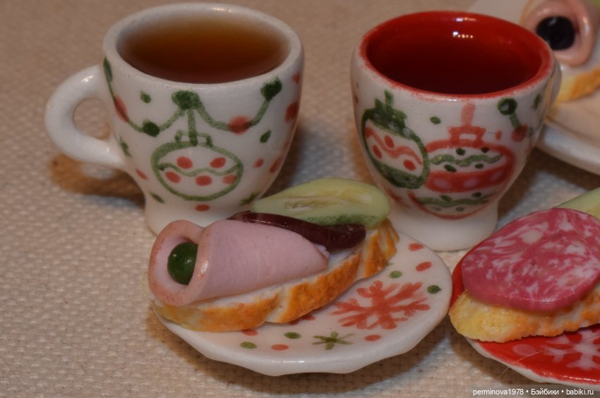 Бутерброды с колбасой — Кукольная миниатюра своими руками: еда