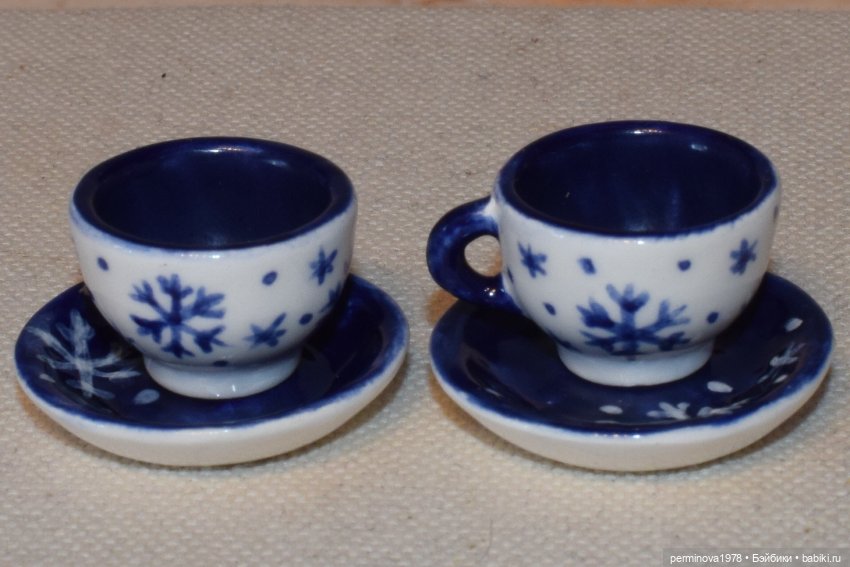 Новогодняя посуда 1 к 6 — Кукольная миниатюра своими руками: еда (фото 9)