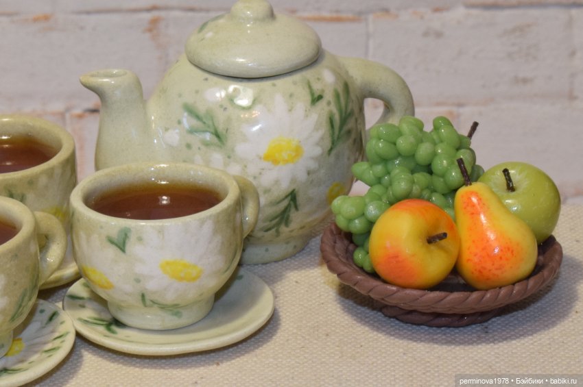 Наборы керамической посуды. Декор