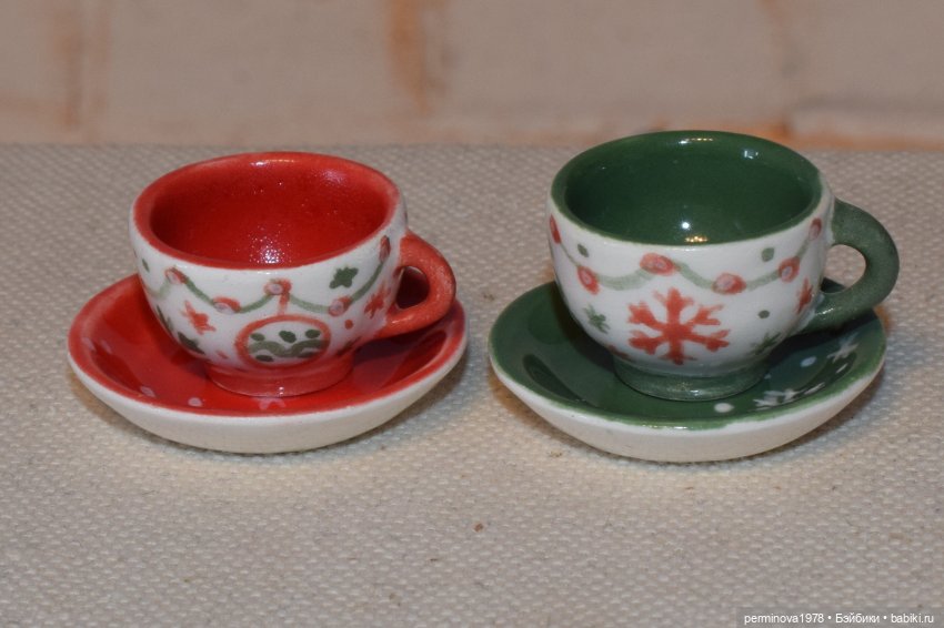 Наборы керамической посуды. Декор