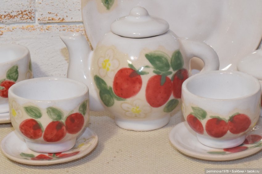 Наборы керамической посуды. Декор (фото 8)