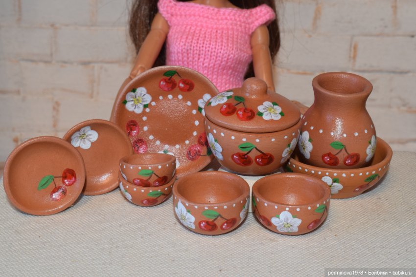 Наборы керамической посуды. Декор