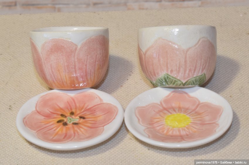 Наборы керамической посуды. Декор