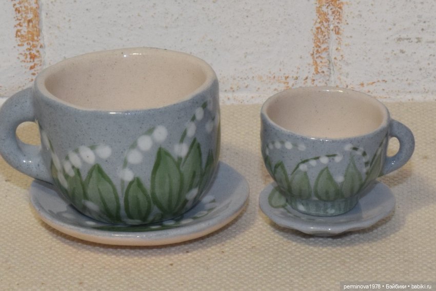 Наборы керамической посуды. Декор