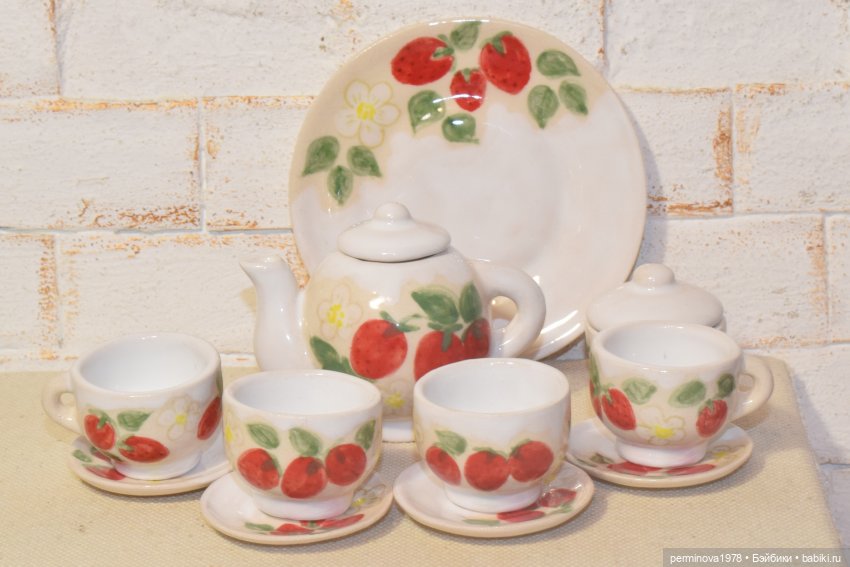 Наборы керамической посуды. Декор (фото 7)