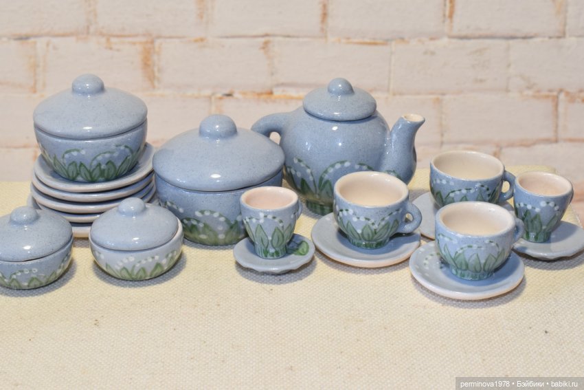 Наборы керамической посуды. Декор