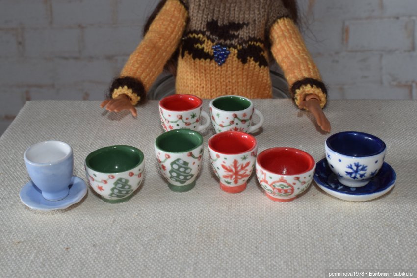 Наборы керамической посуды. Декор