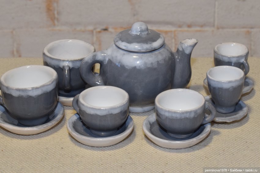 Наборы керамической посуды. Декор