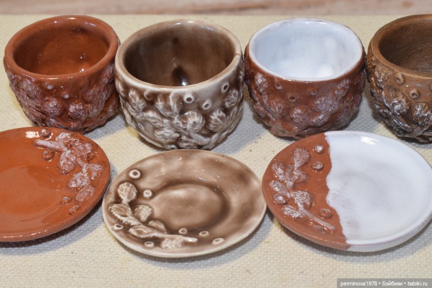 Наборы керамической посуды. Декор