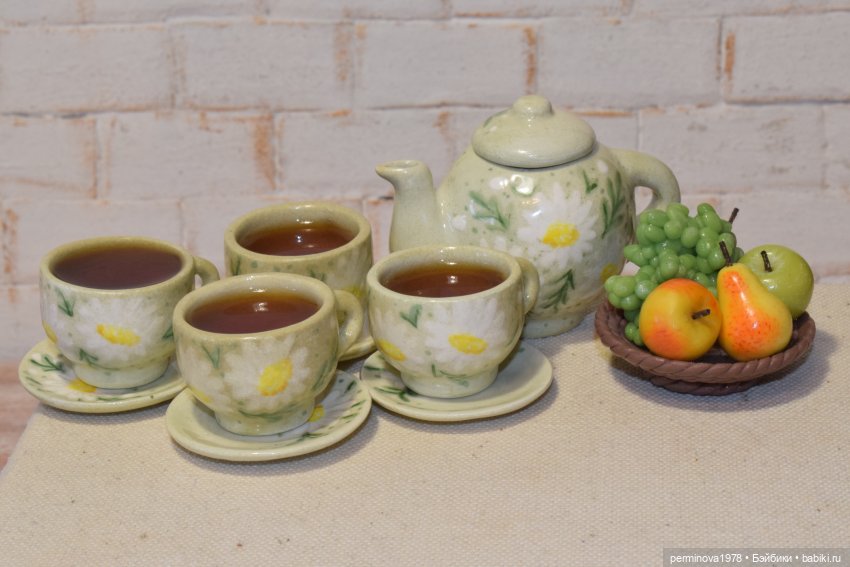 Наборы керамической посуды. Декор