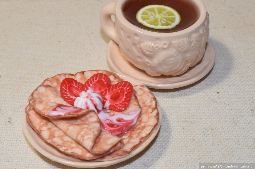 "Розовый сад" набор кукольной миниатюры