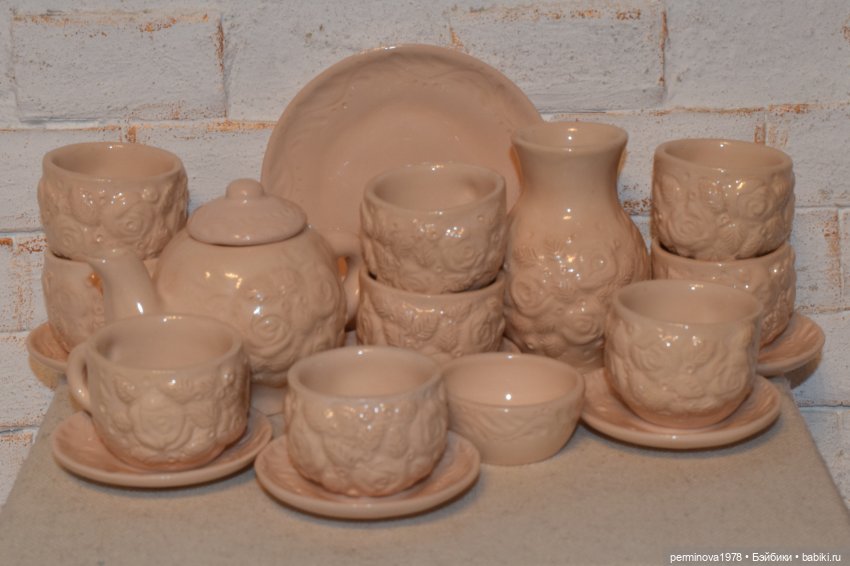 "Розовый сад" набор кукольной миниатюры