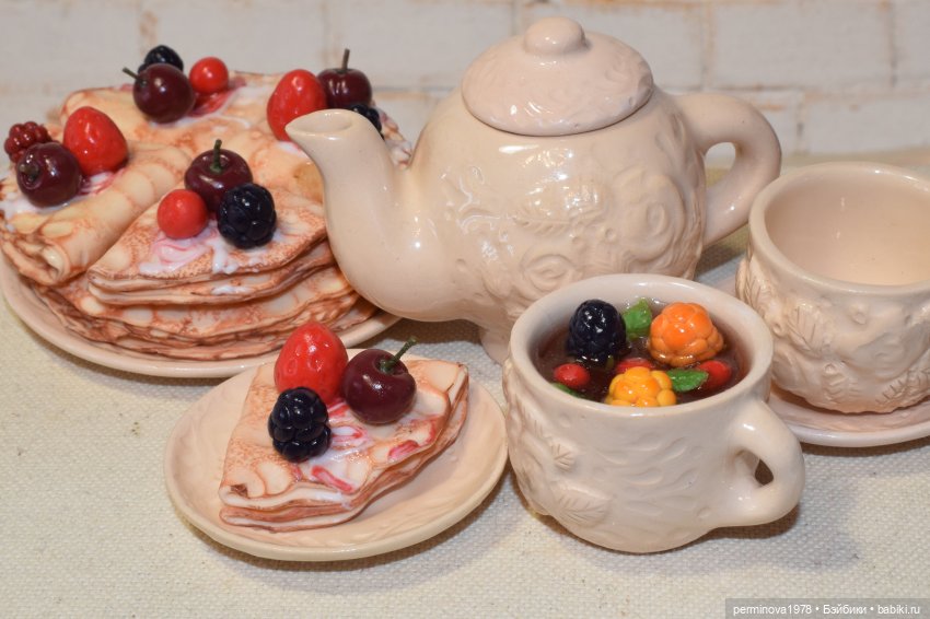 "Розовый сад" набор кукольной миниатюры (фото 10)