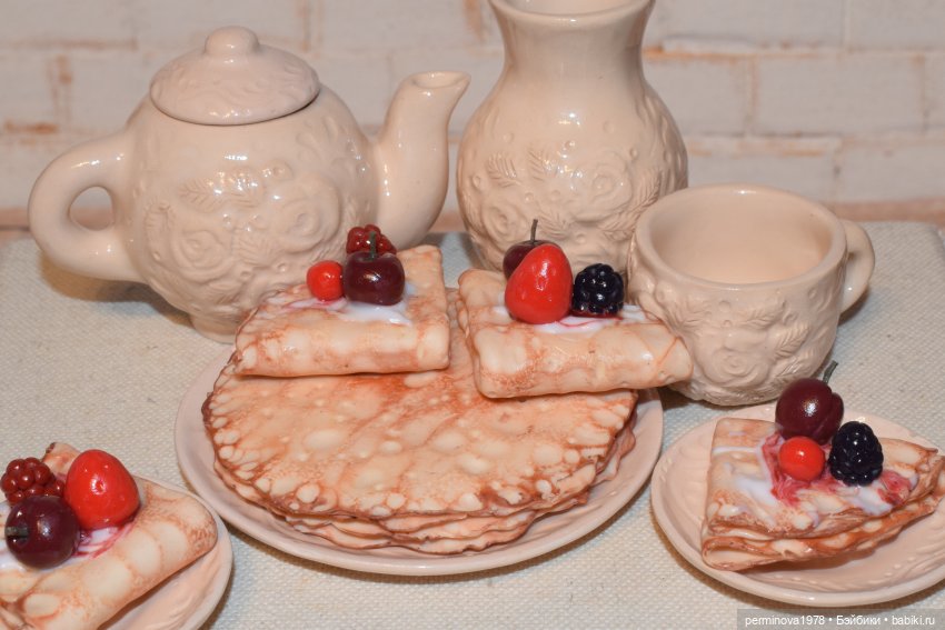 "Розовый сад" набор кукольной миниатюры (фото 6)