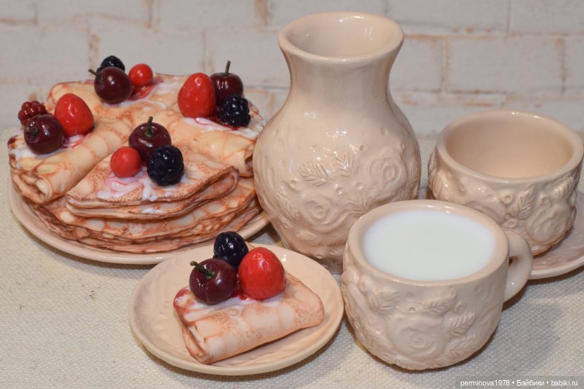 "Розовый сад" набор кукольной миниатюры (фото 8)