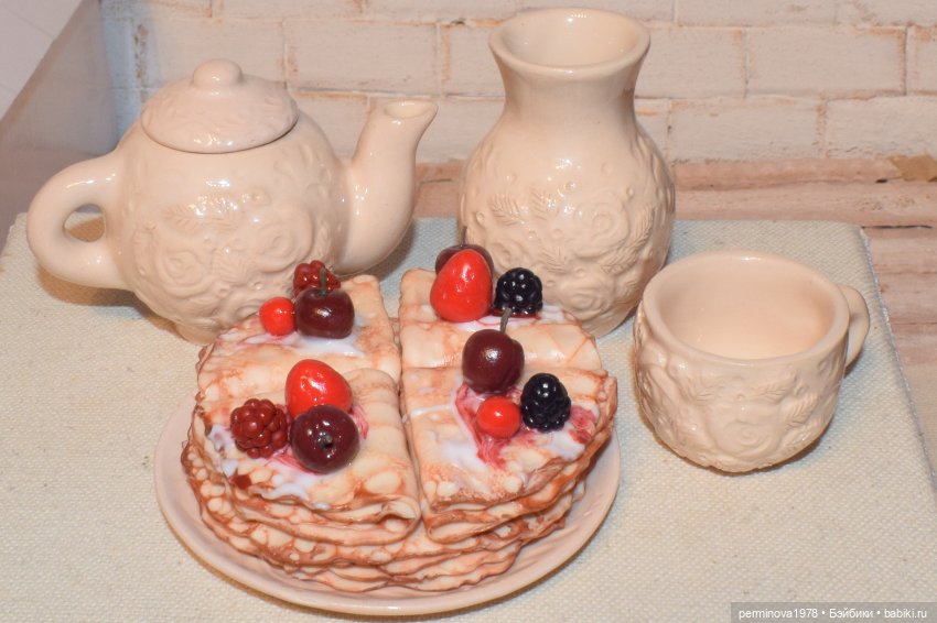 "Розовый сад" набор кукольной миниатюры (фото 7)