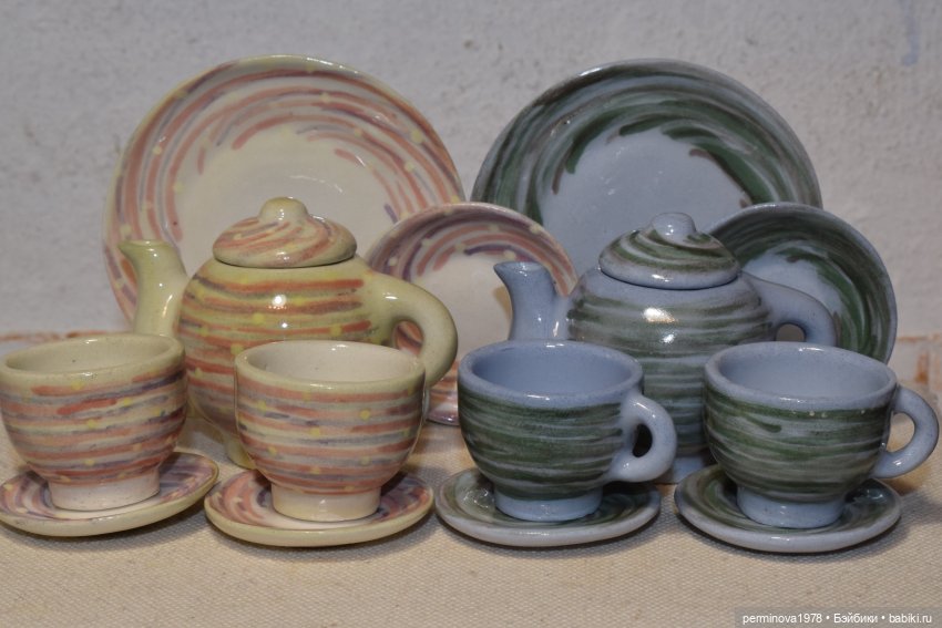 Сервизы для кукол — Кукольная миниатюра своими руками: еда