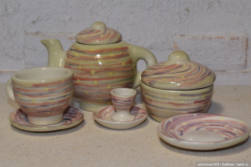 Сервизы для кукол — Кукольная миниатюра своими руками: еда