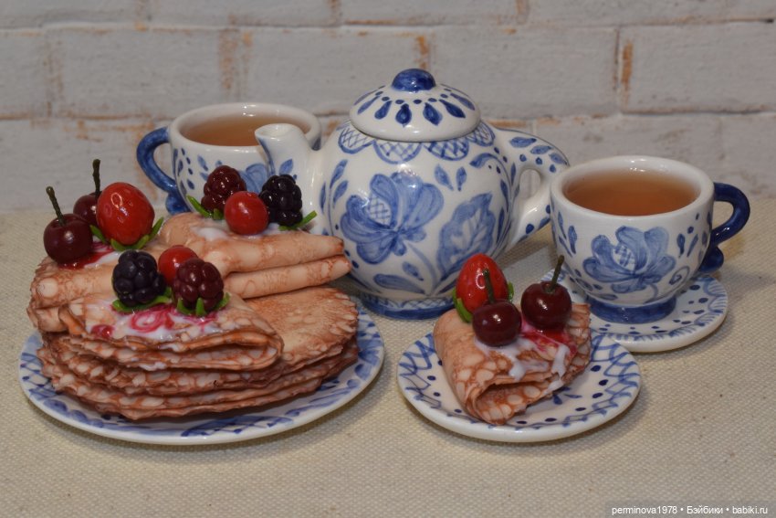 Торт и блины. Минитюра 1 к 4 (фото 9)