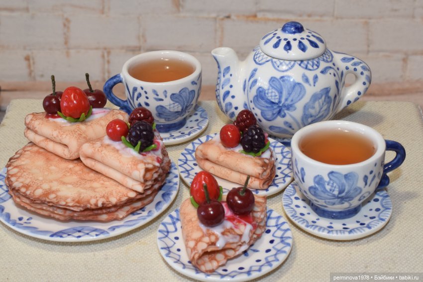 Торт и блины. Минитюра 1 к 4 (фото 10)