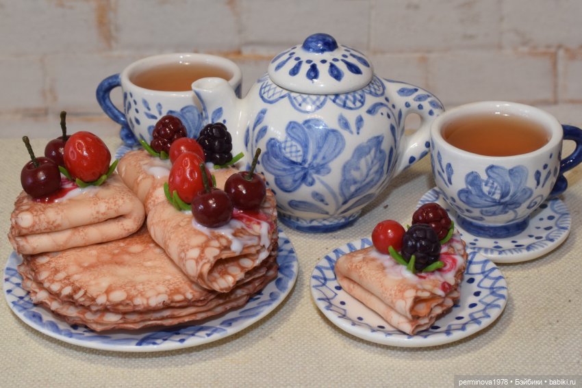 Торт и блины. Минитюра 1 к 4 (фото 8)