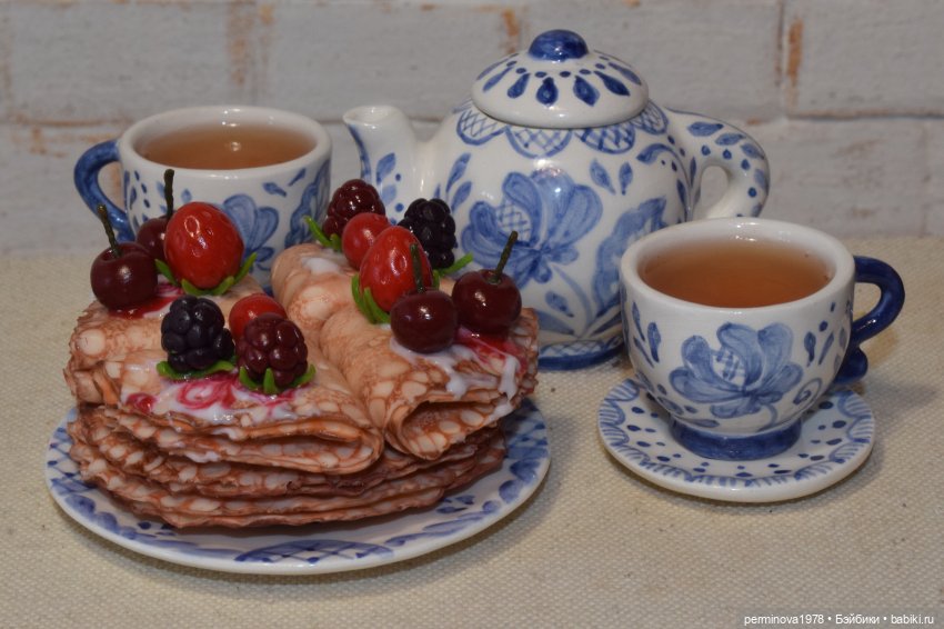 Торт и блины. Минитюра 1 к 4 (фото 6)