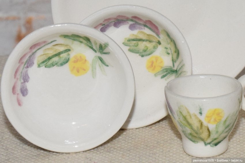 Чайные сервизы. Донская роспись