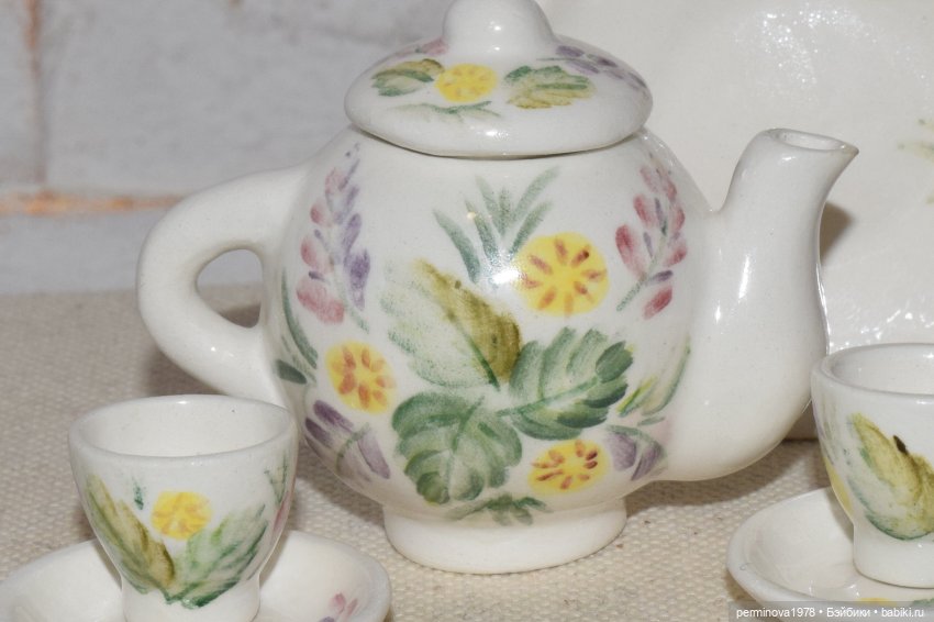 Чайные сервизы. Донская роспись