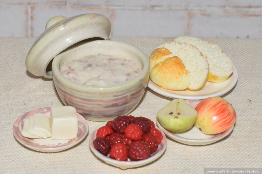 Завтрак — Кукольная миниатюра своими руками: еда (фото 3)