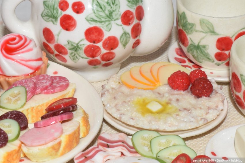 Завтрак. Вариант второй — Кукольная миниатюра своими руками: еда