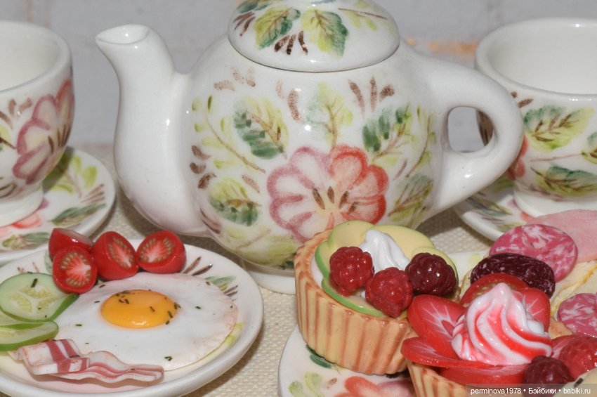 Завтрак. Вариант второй — Кукольная миниатюра своими руками: еда