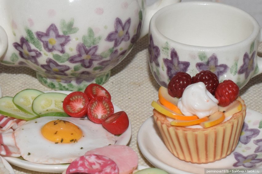 Завтрак. Вариант второй — Кукольная миниатюра своими руками: еда