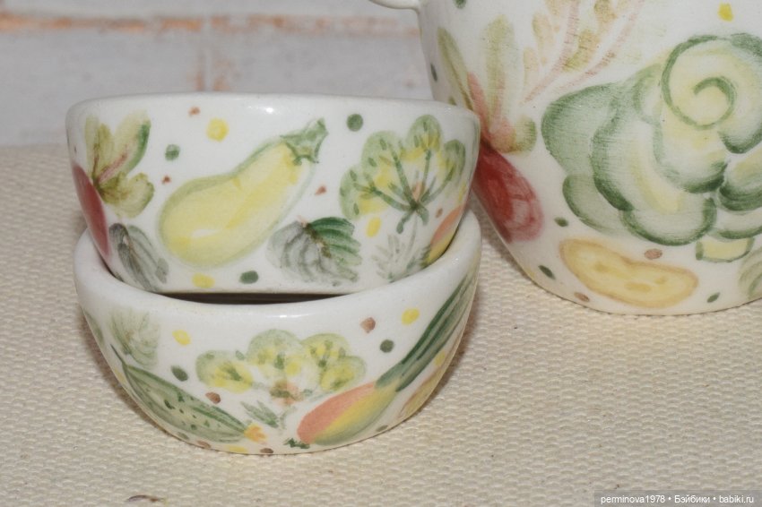 "Овощное изобилие" набор посуды 1 к 4 (фото 9)