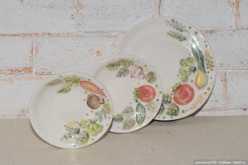 "Овощное изобилие" набор посуды 1 к 4